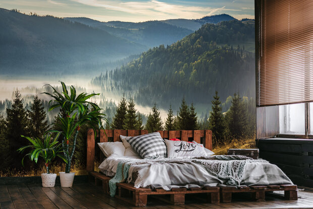 Misty Forest Wall Mural 14537