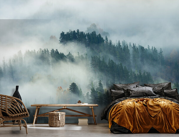 Misty Forest Wall Mural 14552