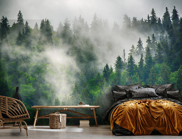 Misty Forest Wall Mural 14566