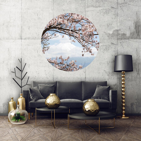Cherry Blossom Circle Mural 11800VEZ