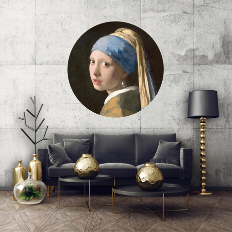 Girl with a Pearl Earring Circle Mural MH1VEZ