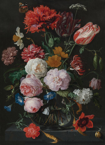 Rijksmuseum Flowers Jan Davidsz De Heem RM5 (FREE Glue Included!)