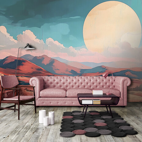 Pastel Landschap Fotobehang 15558