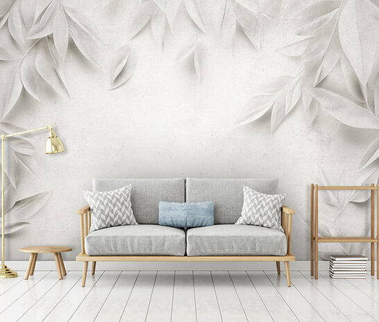 Beton Planten Fotobehang 15451