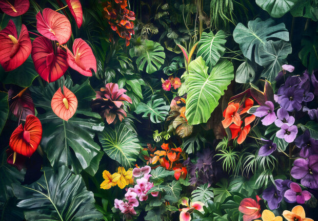 Kleurrijke Planten &amp; Bloemen Fotobehang 15380