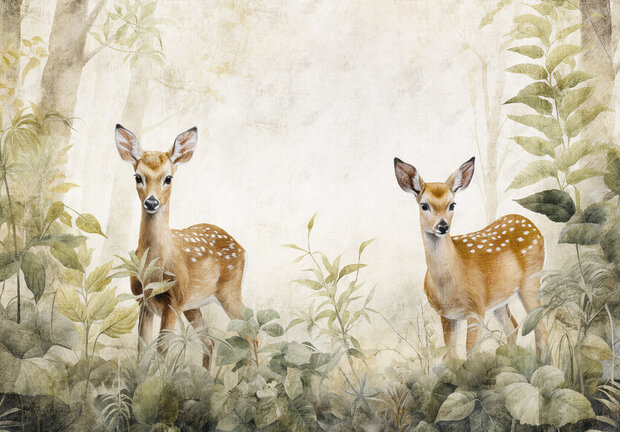 Bambi in het bos Fotobehang 15028