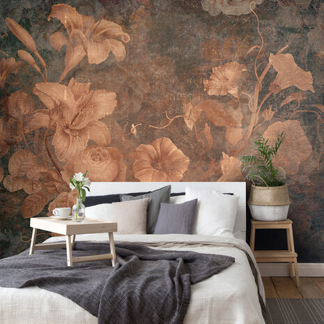 Vintage Bloemen Rozen Fotobehang 14557