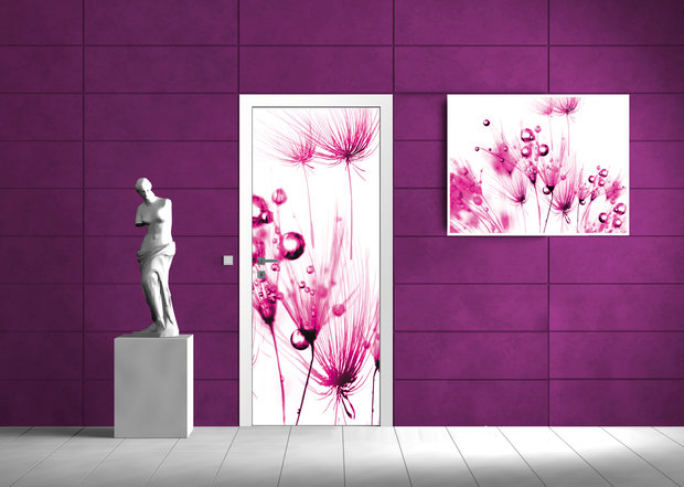 Flowers Flower Floral Landscape Door Mural Photo Wallpaper 259VET