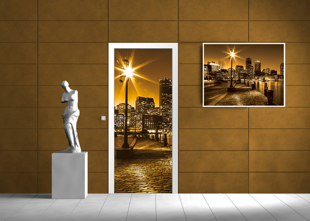 City Urban Door Mural Photo Wallpaper 285VET