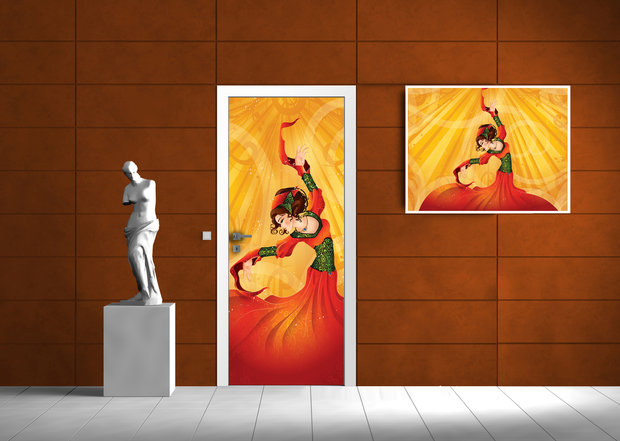 Dancer Music Art Door Mural Photo Wallpaper 336VET