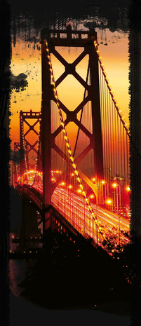 Golden Gate Bridge City Urban Door Mural Photo Wallpaper 422VET