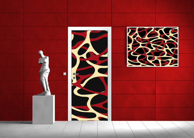 Abstract Pattern Door Mural Photo Wallpaper 471VET