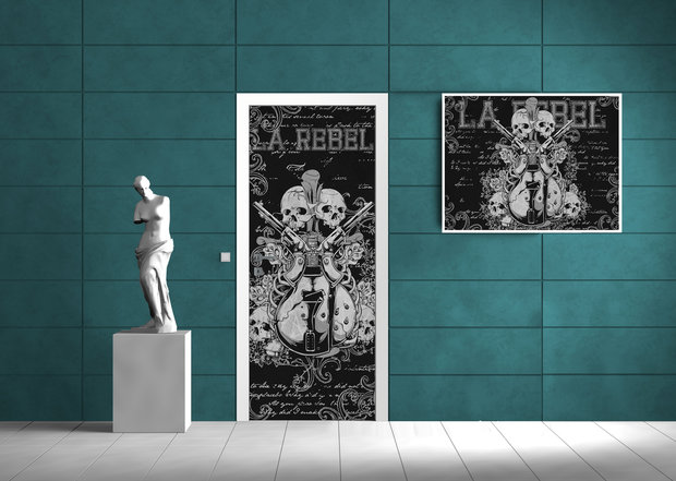 Music Rock Guitar Art Door Mural Photo Wallpaper 841VET