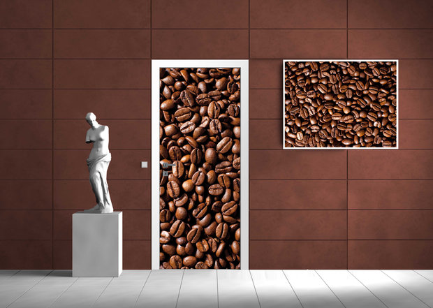 Coffee Beans Door Mural Photo Wallpaper 182VET