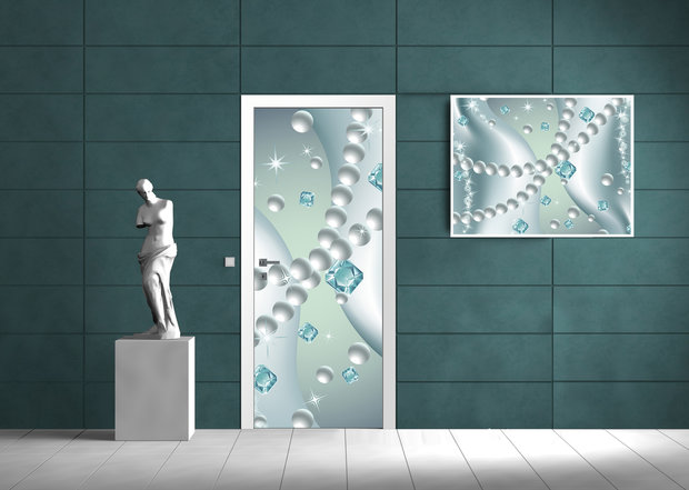 Pearls Gems Abstract Door Mural Photo Wallpaper 120VET