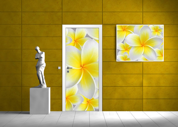 Flowers Door Mural Photo Wallpaper 033VET