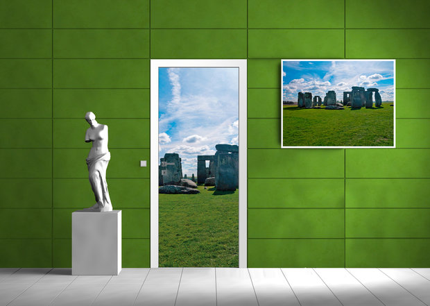 Stonehenge Landscape Rural Door Mural Photo Wallpaper 119VET