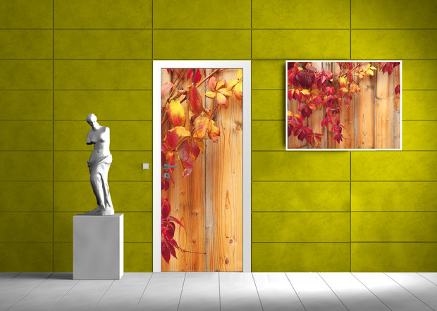 Forest Wood Landscape Trees Door Mural Photo Wallpaper 189VET