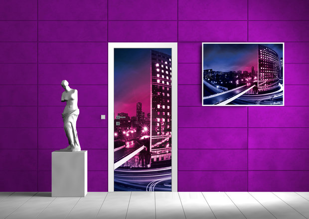 City Urban Door Mural Photo Wallpaper 216VET