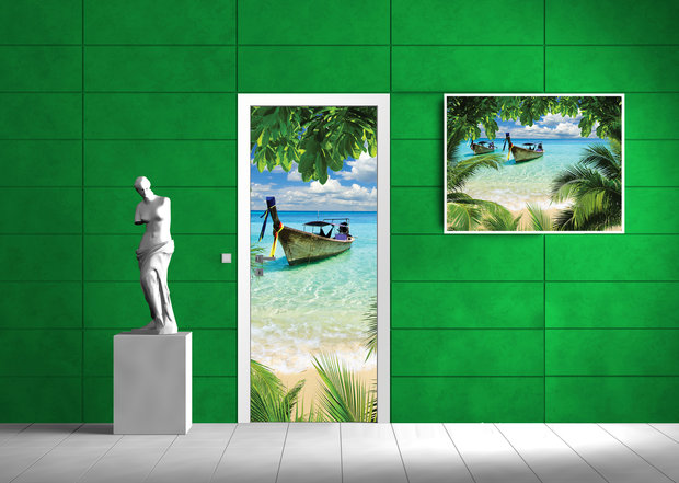Tropics Door Mural Photo Wallpaper 225VET