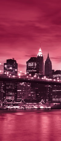 New York Brooklyn Bridge City Door Mural Photo Wallpaper 230VET