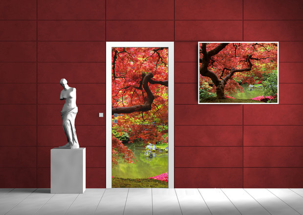 Flowers Flower Floral Landscape Door Mural Photo Wallpaper 270VET