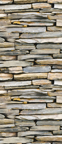 Brick Stone Wall Door Mural Photo Wallpaper 521VET