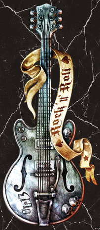 Guitars Rock Heavy Metal Door Mural Photo Wallpaper 1084VET