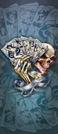 Skull Tattoo Alchemia Door Mural Photo Wallpaper 1347VET