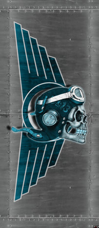 Skull Tattoo Alchemia Door Mural Photo Wallpaper 1349VET