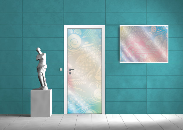 Abstract Art Door Mural Photo Wallpaper 1420VET