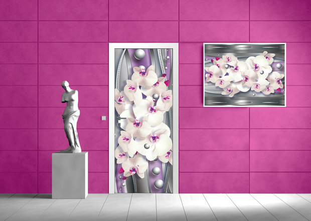 Flowers Flower Floral Door Mural Photo Wallpaper 1452VET