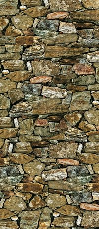 Stone Wall Rock Door Mural Photo Wallpaper 245VET