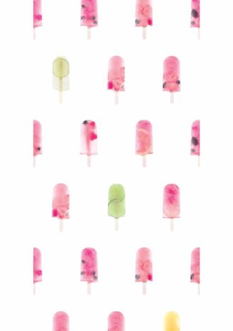 KEK Behang 054 Fruity Popsicles WP-054 (Met Gratis Lijm)