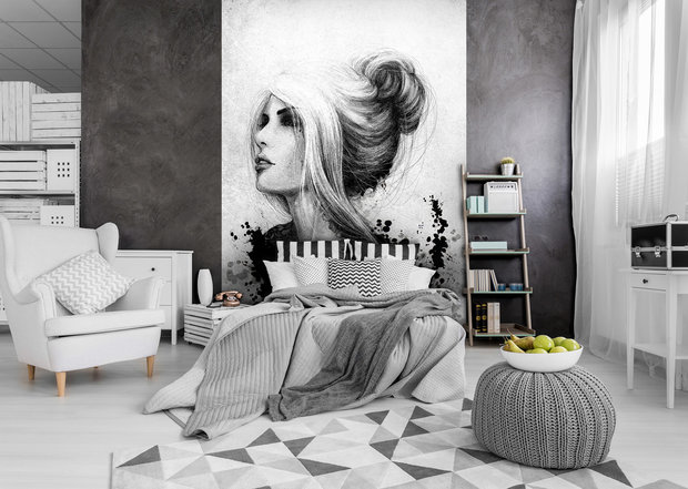 Portrait of a Woman Photo Wall Mural 20842VEA