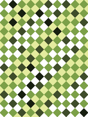 Green Tiles Mosaic Photo Wall Mural 10715VEA