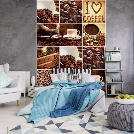 I Love Coffee Collage Photo Wall Mural 10449VEA