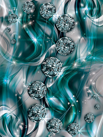 Diamond Abstract Photo Wall Mural 10578VEA