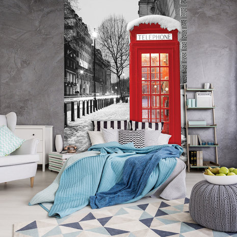 Telephone Booth Photo Wall Mural 10249VEA