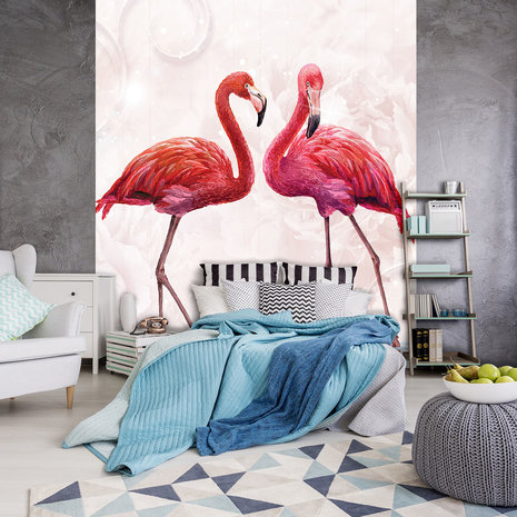 Pink Flamingos Photo Wall Mural 10199VEA