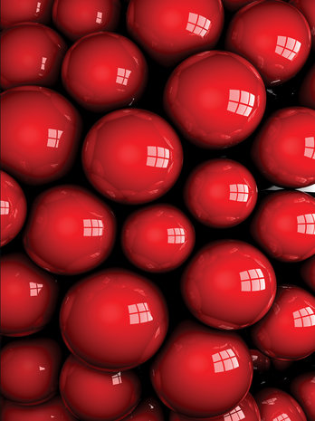 Red Balls Photo Wall Mural 10208VEA