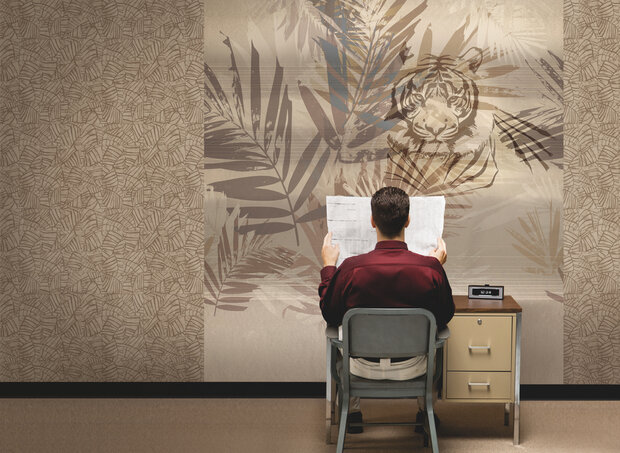 HookedOnWalls JUNGLE CHIC MURAL 20792 (Free Glue Included)