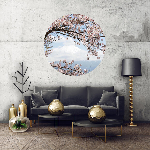 Cherry Blossom Circle Mural 11800VEZ