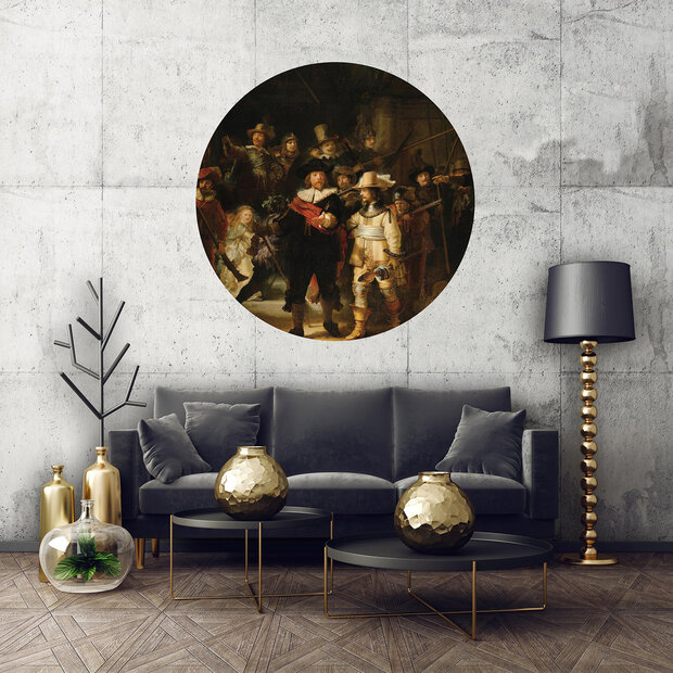 The Night Watch Rijksmuseum Circle Mural SK576VEZ