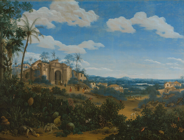 Rijksmuseum Frans Jansz, Gezicht op Olinda, Brazili&euml; 1622