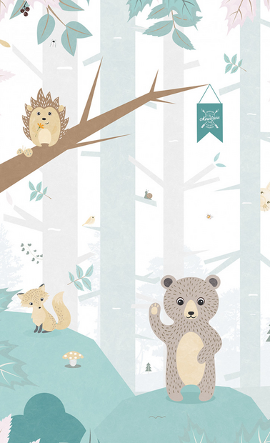 BN Wallcoverings #Smalltalk 30810 #S Forest animals 2
