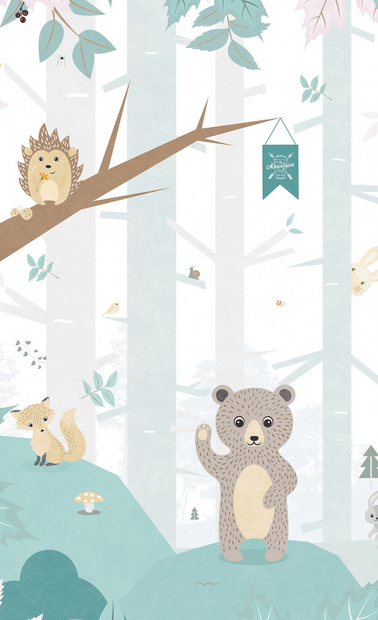 BN Wallcoverings #Smalltalk 30810b #S Forest animals 2