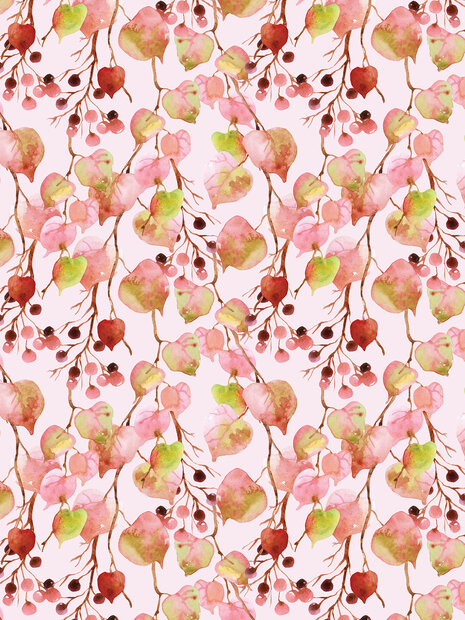 Autumn Leaves and Lanterns Photo Wall Mural 10747VEA